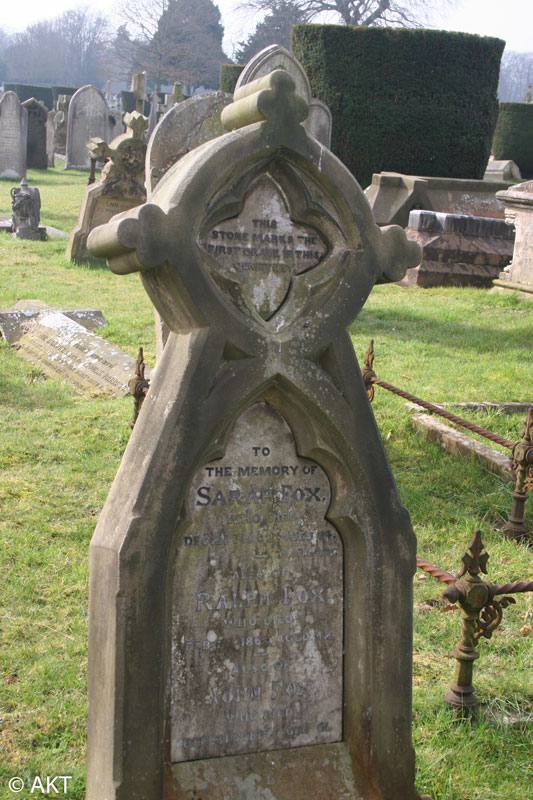 Sarah Fox's grave